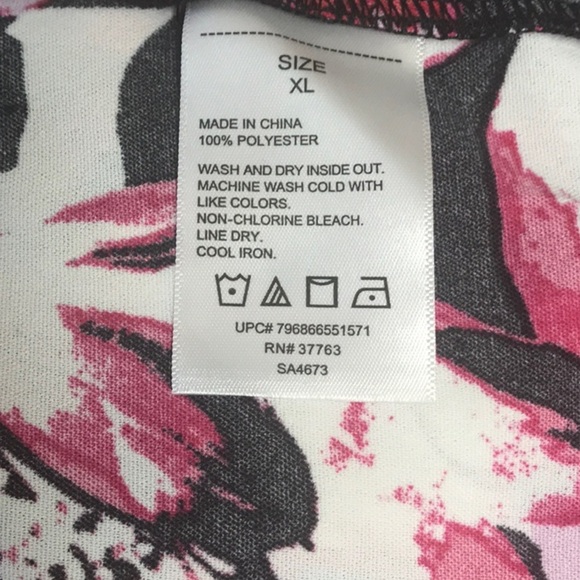 Rafaela Pink Red and black Button Down Shirt with Notched Collar - Picture 5 of 5